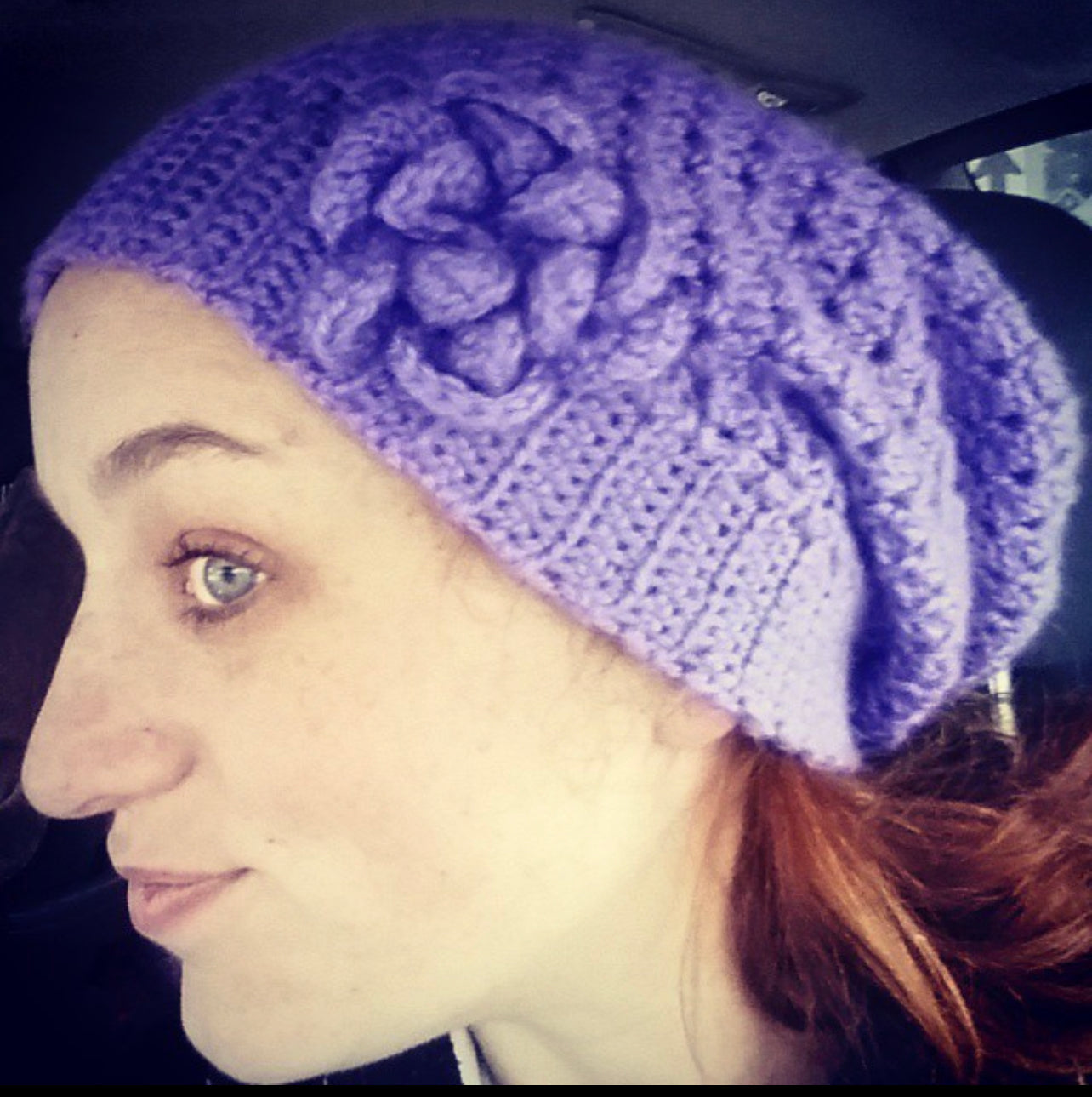 Slouchy Flower Hat